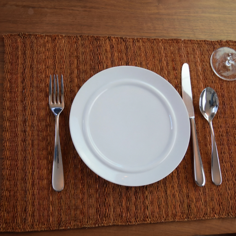 Rustic Woven Brown Placemats Set of 6